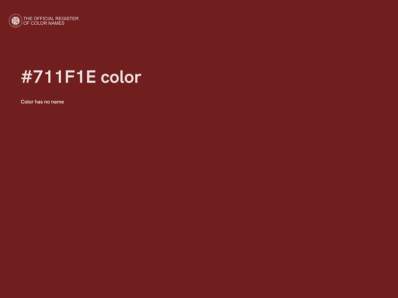 #711F1E color image