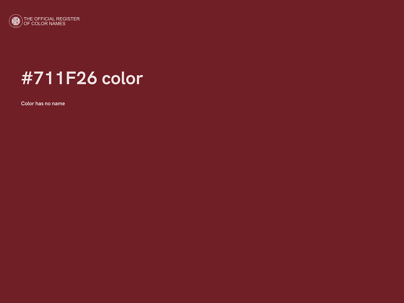 #711F26 color image