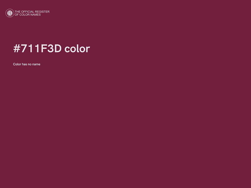 #711F3D color image