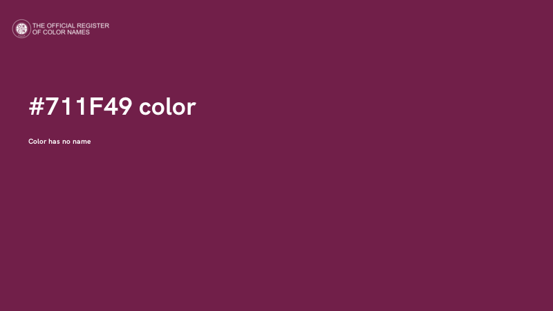 #711F49 color image