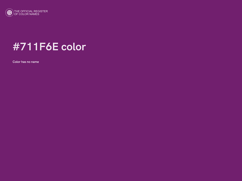 #711F6E color image