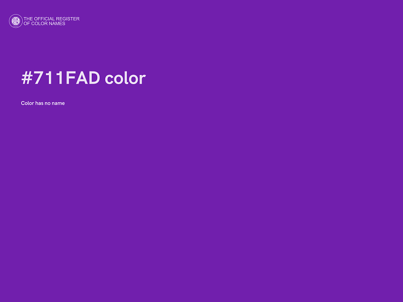 #711FAD color image