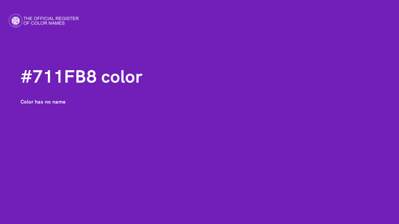 #711FB8 color image