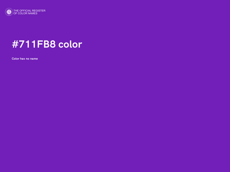#711FB8 color image