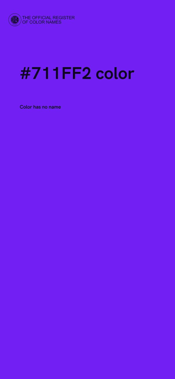 #711FF2 color image