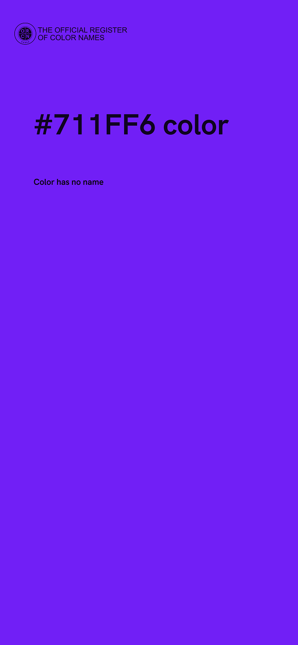 #711FF6 color image