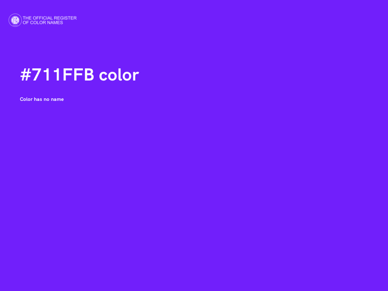 #711FFB color image
