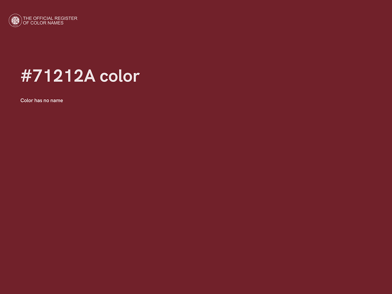 #71212A color image