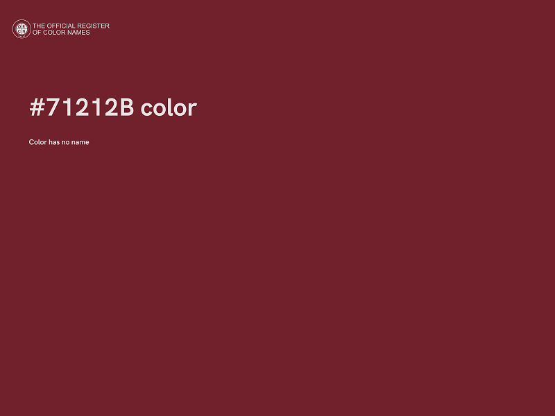 #71212B color image