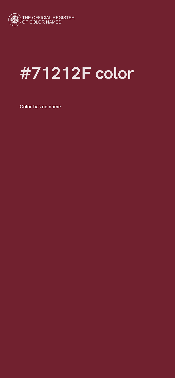 #71212F color image