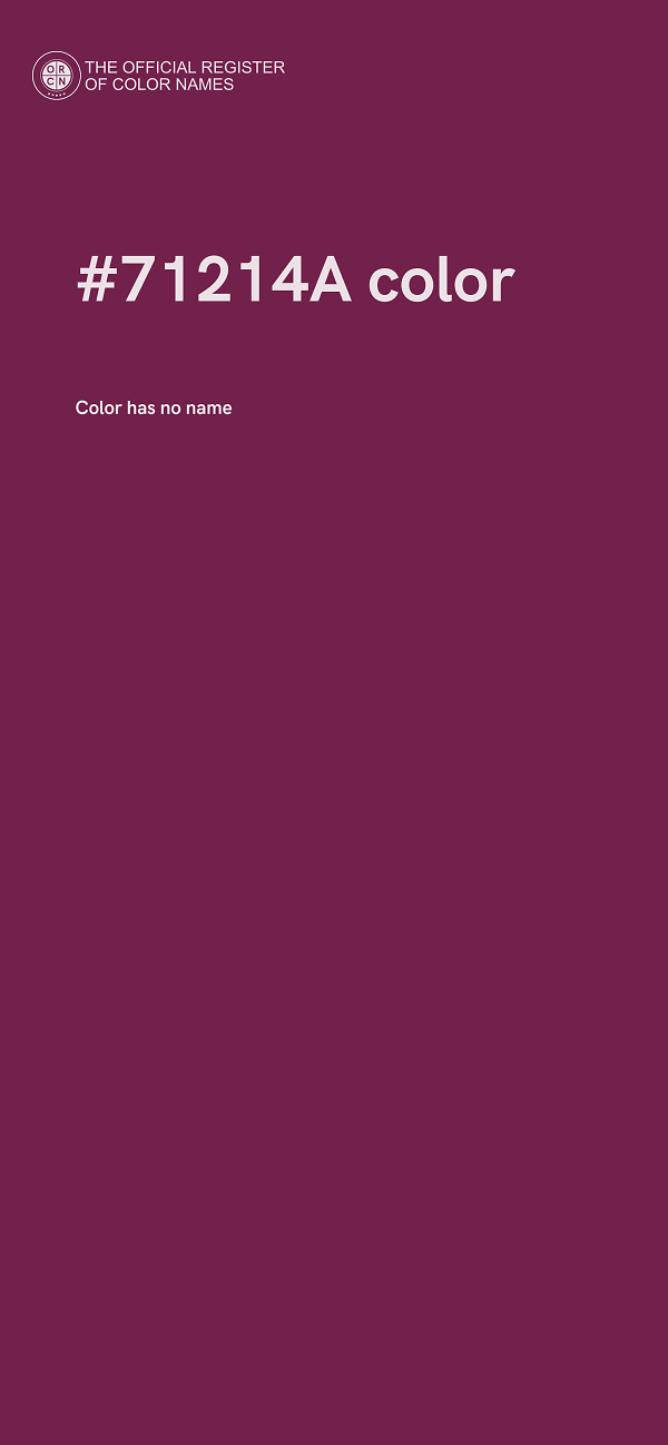 #71214A color image