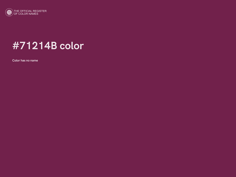 #71214B color image