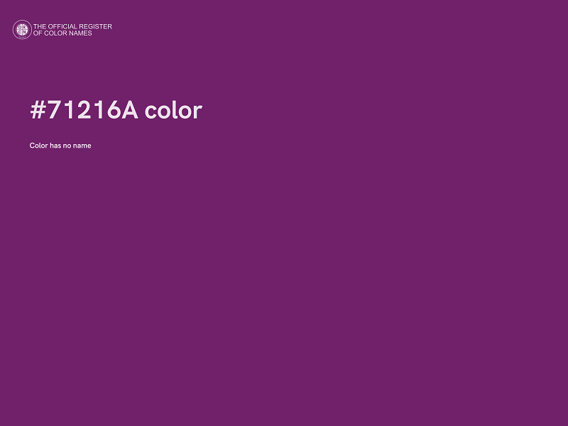 #71216A color image