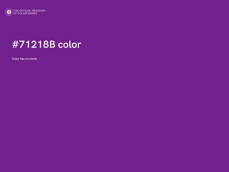 #71218B color image