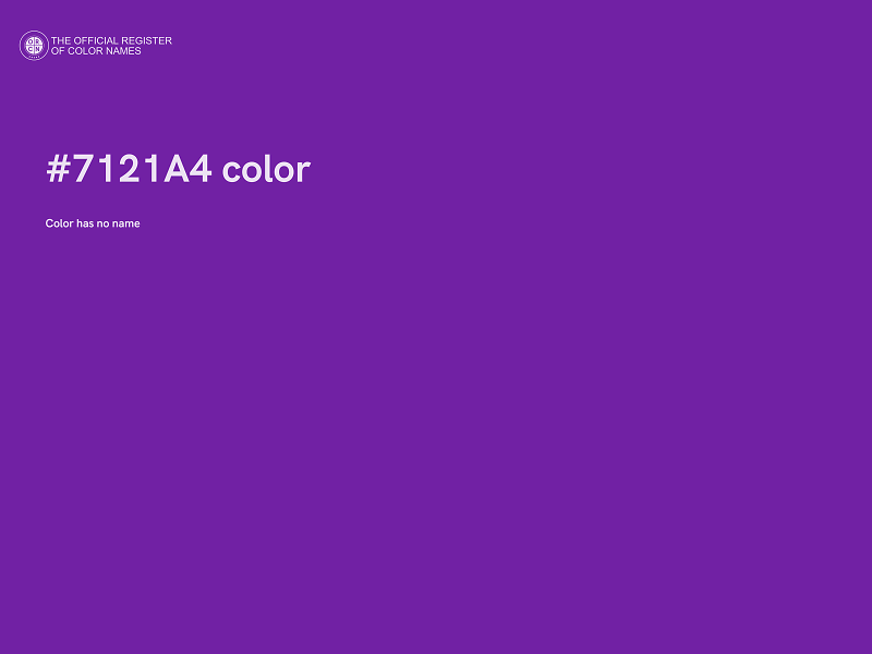 #7121A4 color image