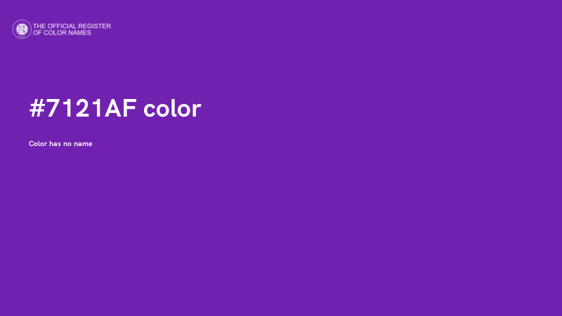 #7121AF color image
