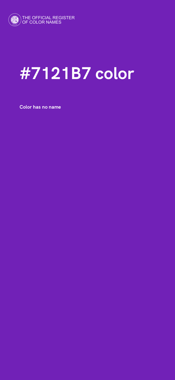 #7121B7 color image