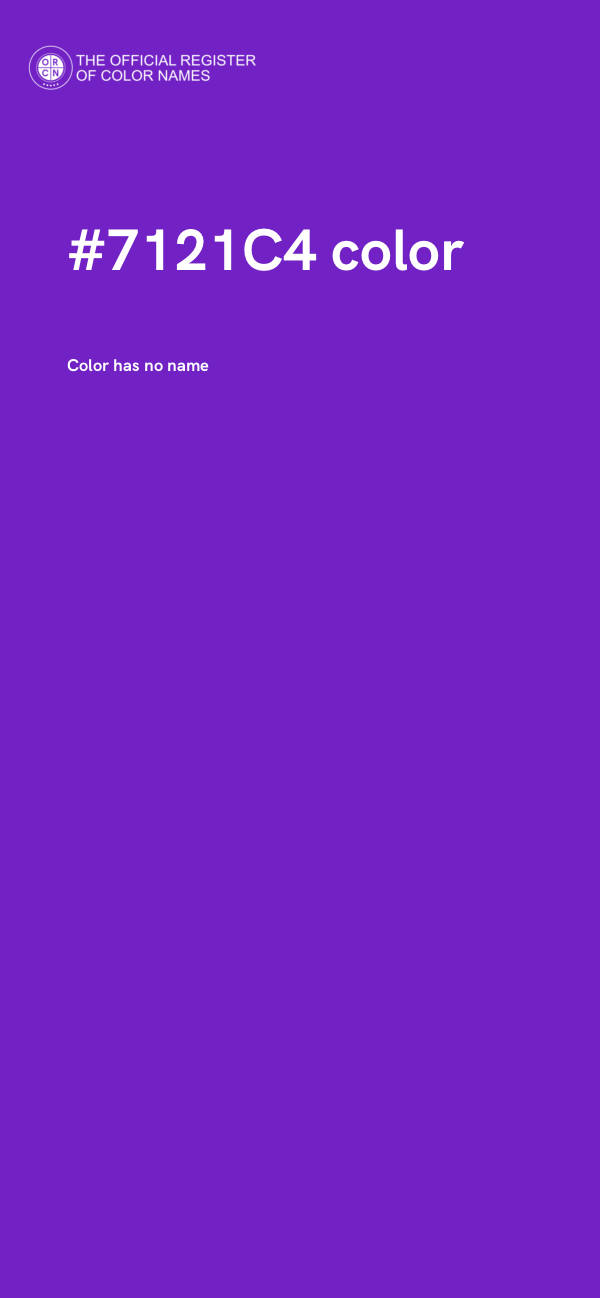 #7121C4 color image