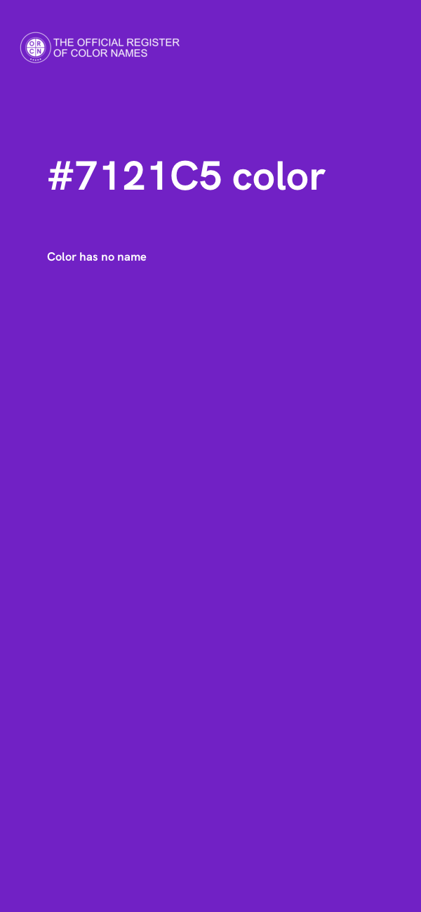 #7121C5 color image