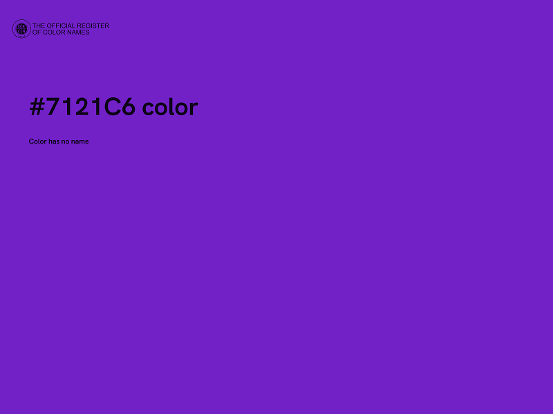 #7121C6 color image