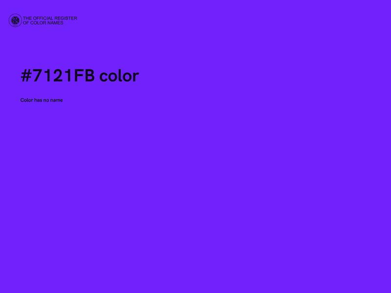 #7121FB color image