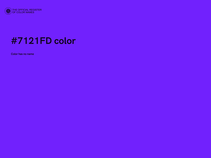 #7121FD color image