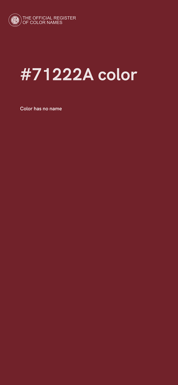 #71222A color image