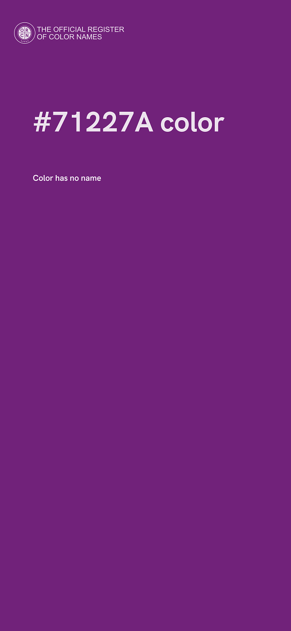 #71227A color image