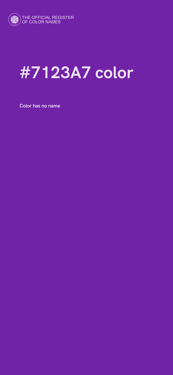 #7123A7 color image