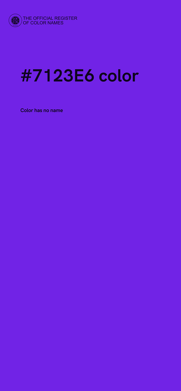 #7123E6 color image