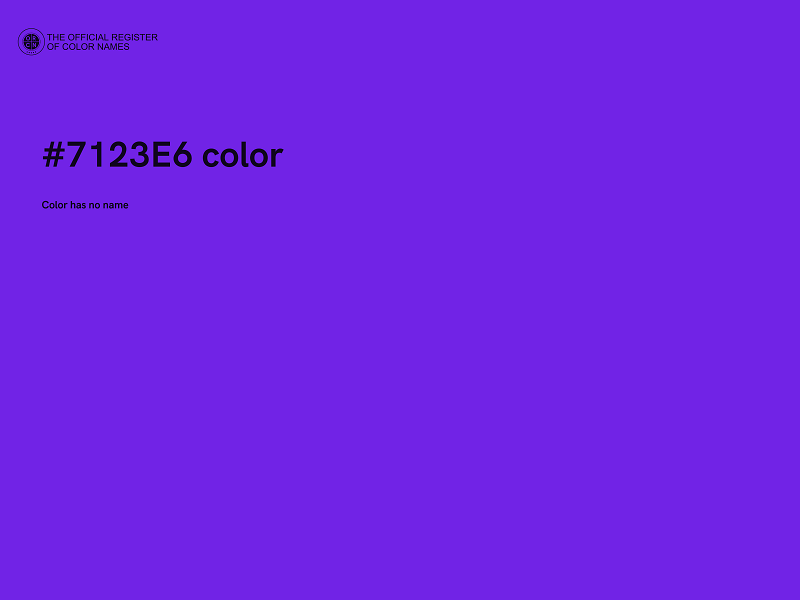 #7123E6 color image