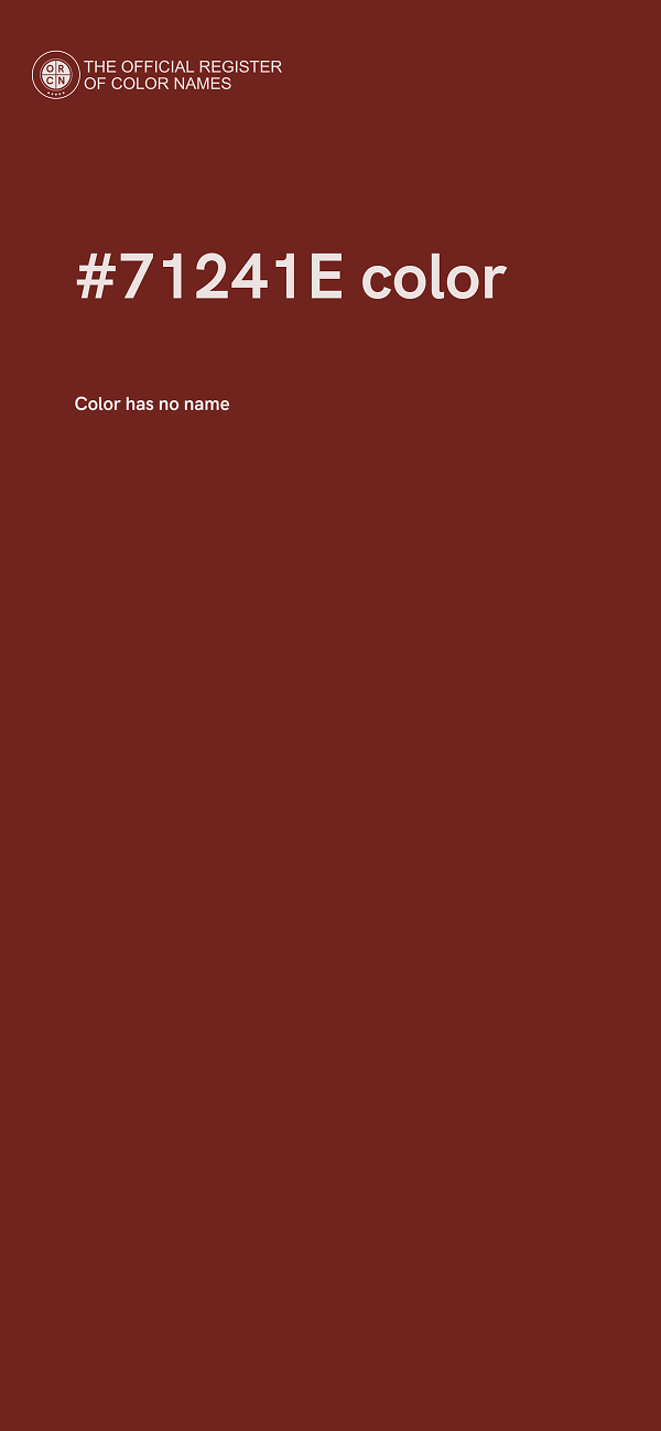 #71241E color image