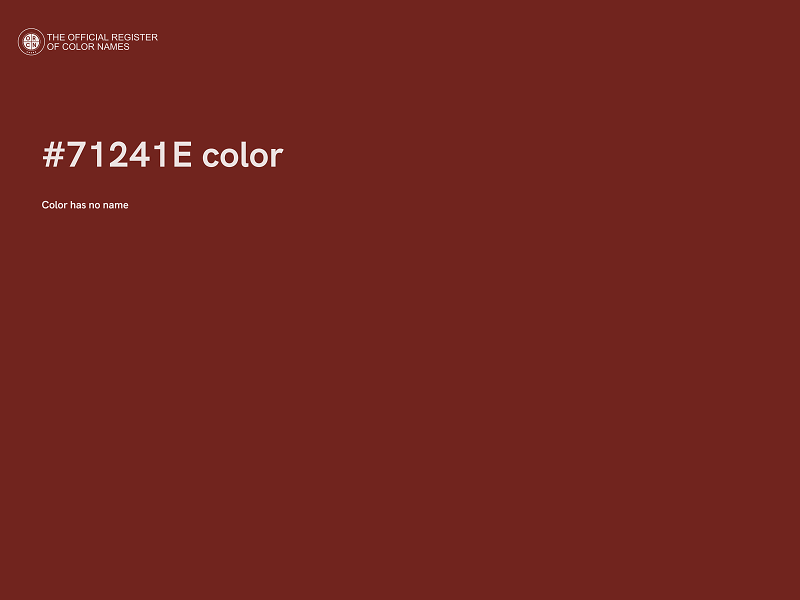 #71241E color image