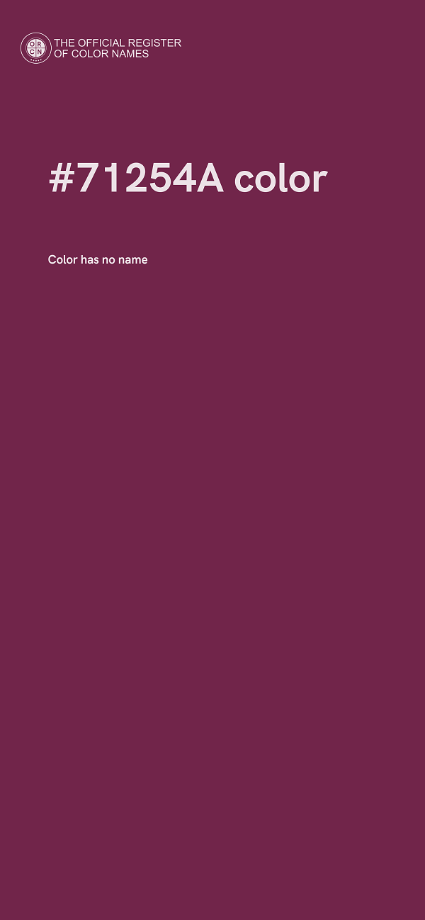 #71254A color image