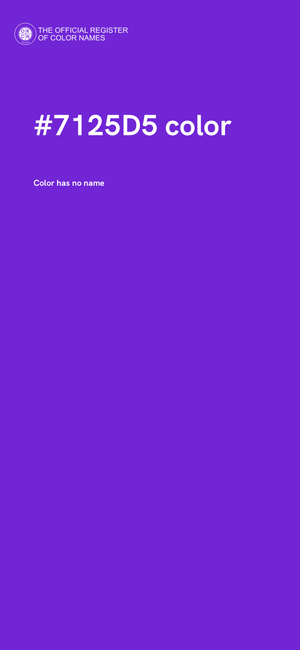 #7125D5 color image