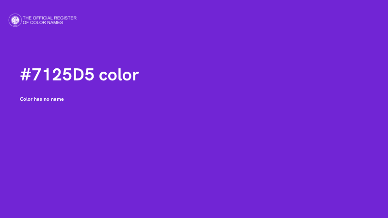 #7125D5 color image