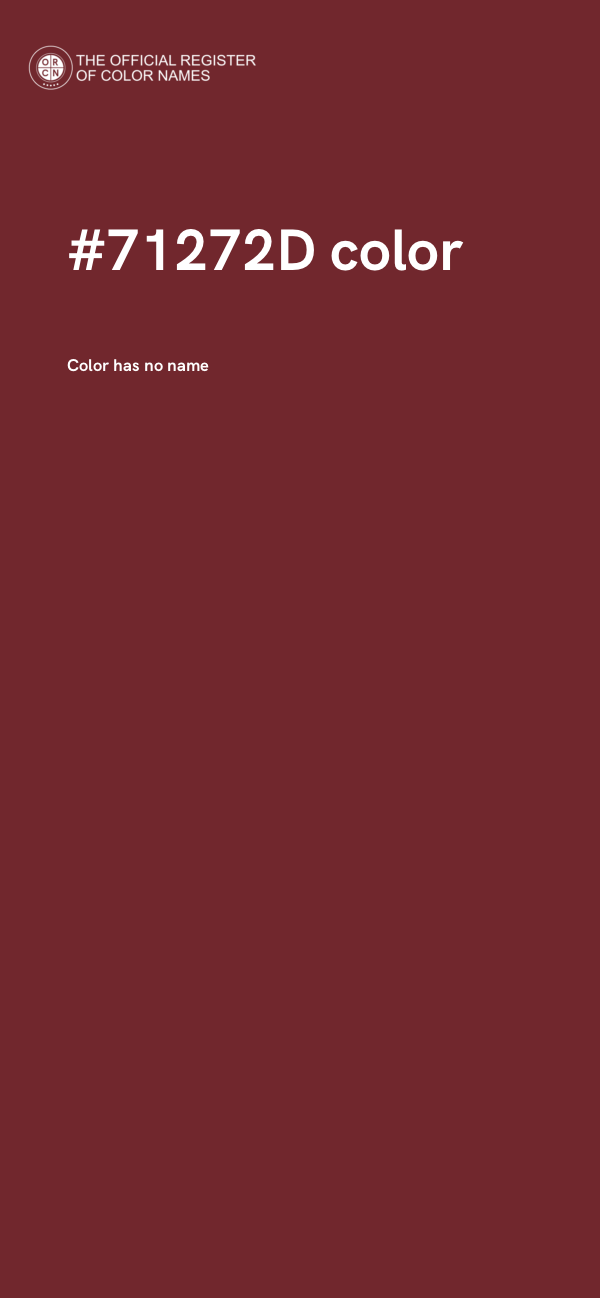#71272D color image