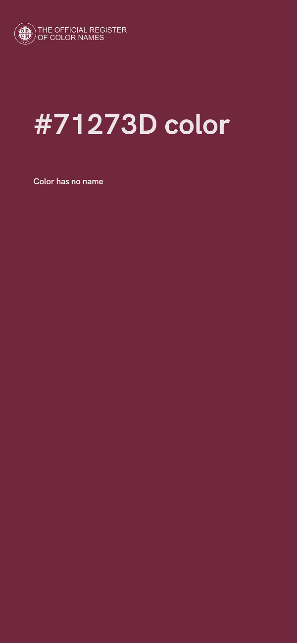 #71273D color image