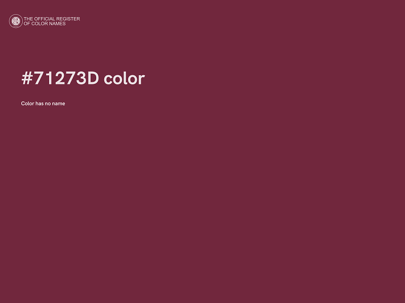#71273D color image