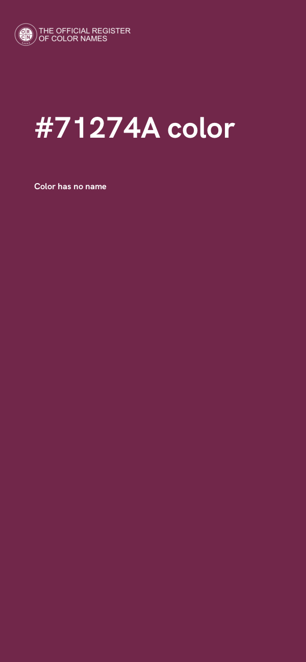 #71274A color image