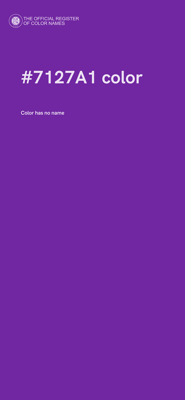 #7127A1 color image