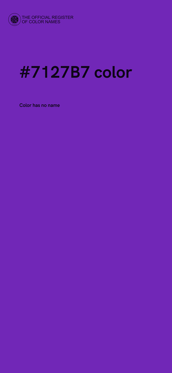 #7127B7 color image