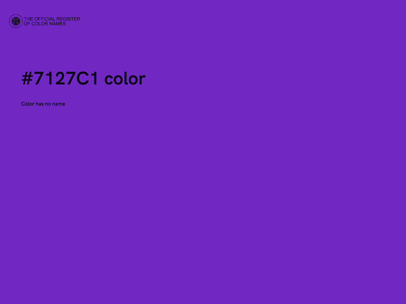 #7127C1 color image