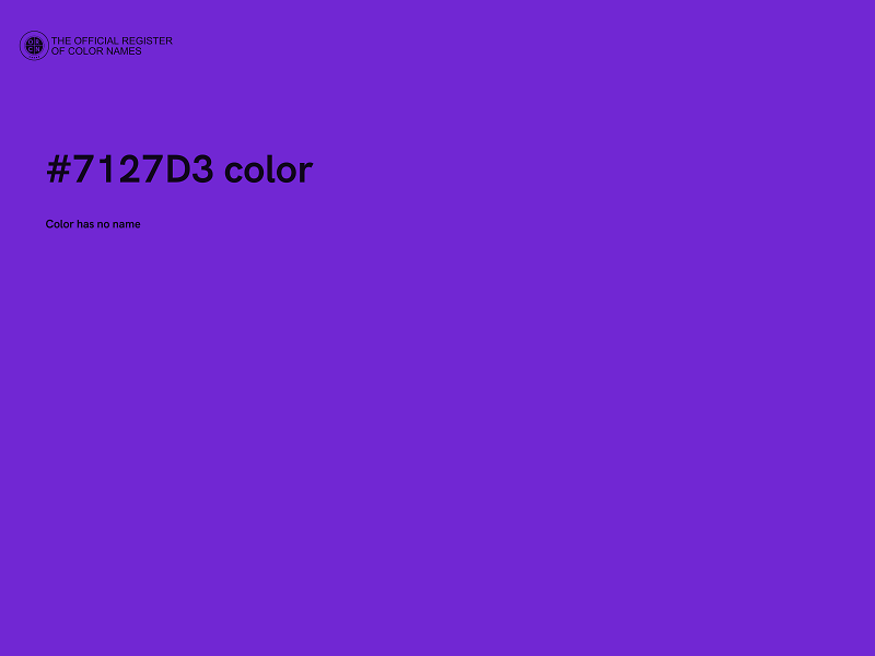 #7127D3 color image