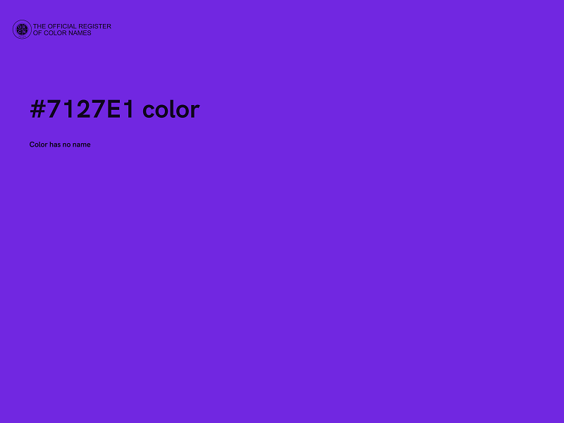 #7127E1 color image