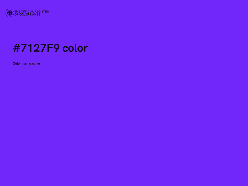 #7127F9 color image