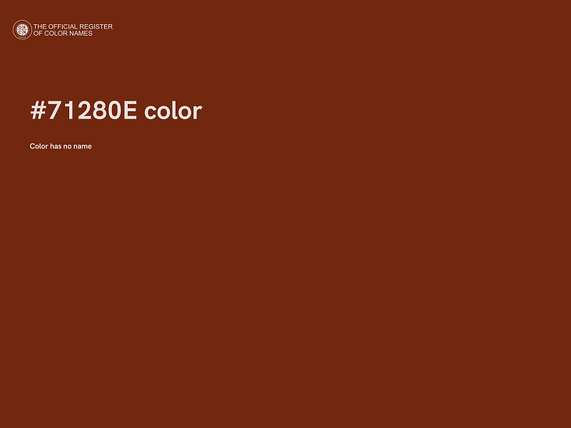 #71280E color image