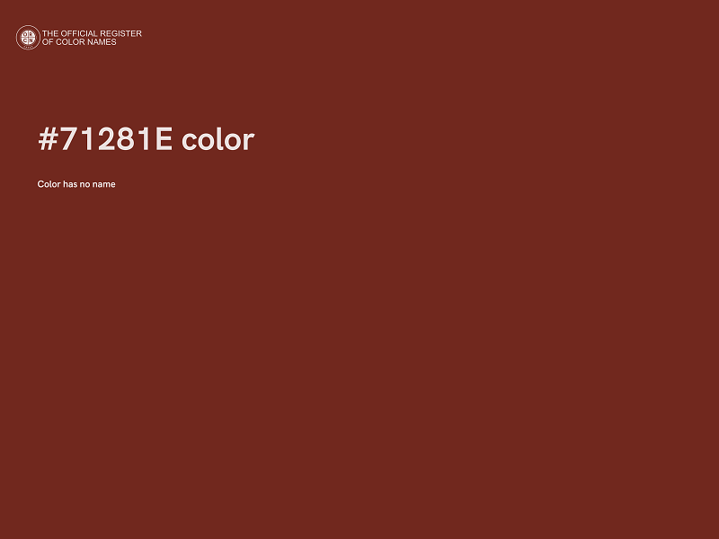 #71281E color image