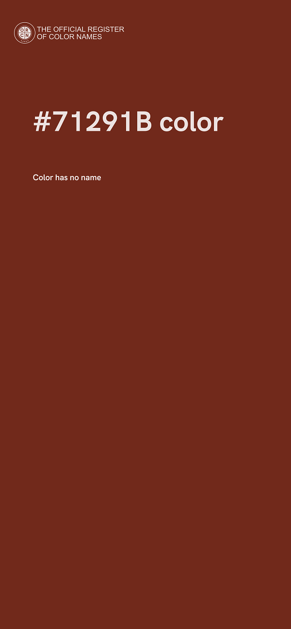 #71291B color image