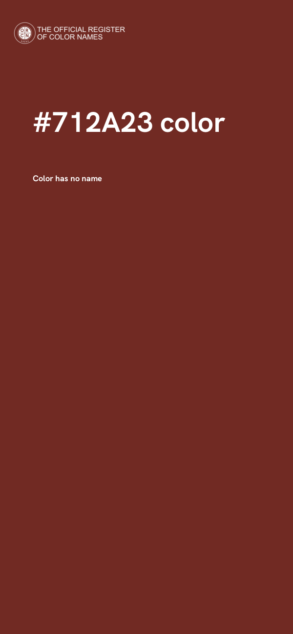 #712A23 color image